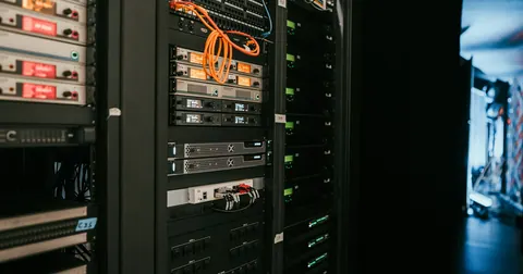 Server racks in a data centre