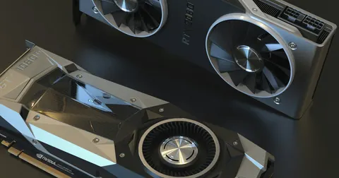 Close-up of a graphics card