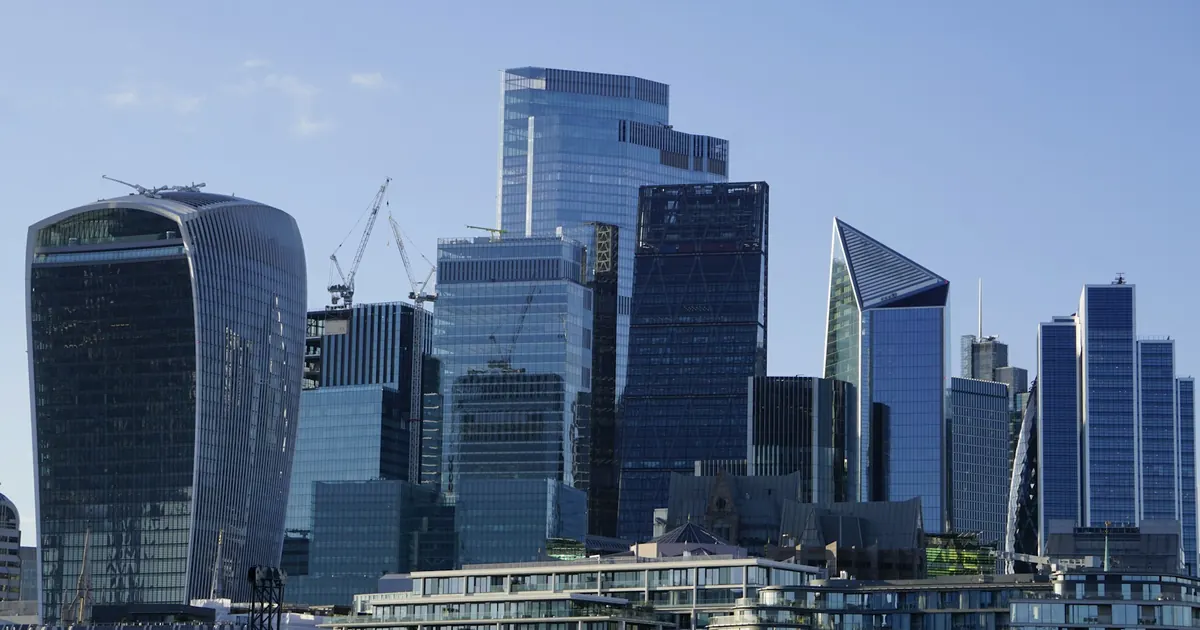 City of London skyline across the Thames