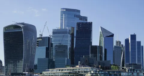 City of London skyline across the Thames